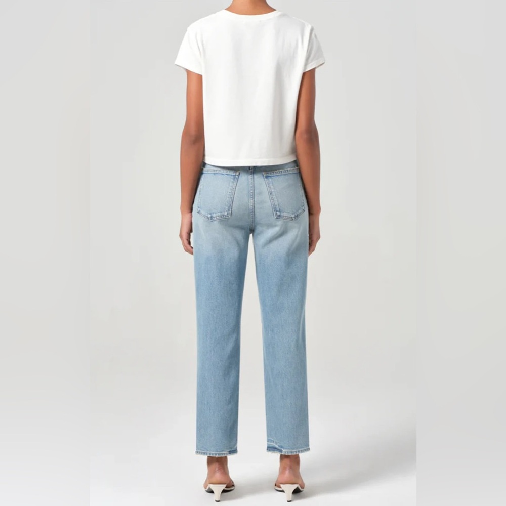 AGOLDE Black Straight-Leg Jeans – Worn Once, Like NEW! - Picture 9 of 10